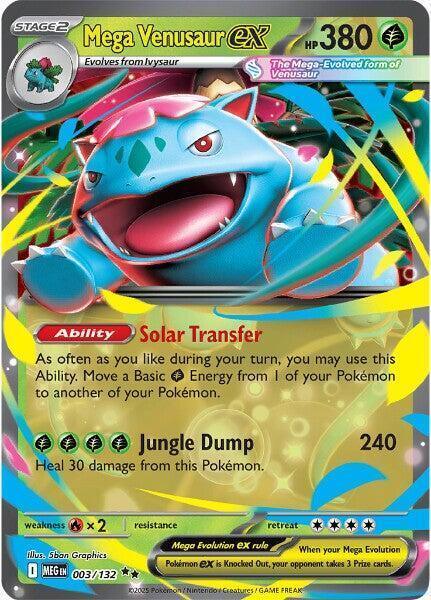 Mega Venusaur ex (003/132) – Mega Evolutions: Base Set – For Sale