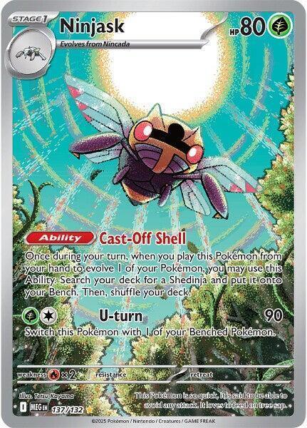 Ninjask (137/132) – Mega Evolutions: Base Set - Authentic Card