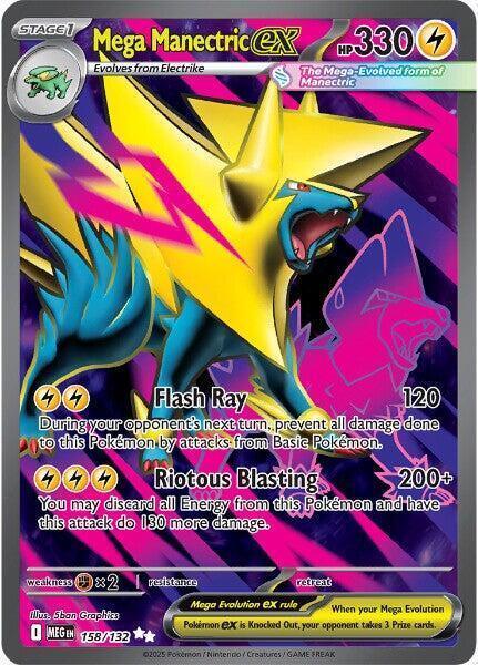 Mega Manectric ex (158/132) – Mega Evolutions: Base Set – For Sale