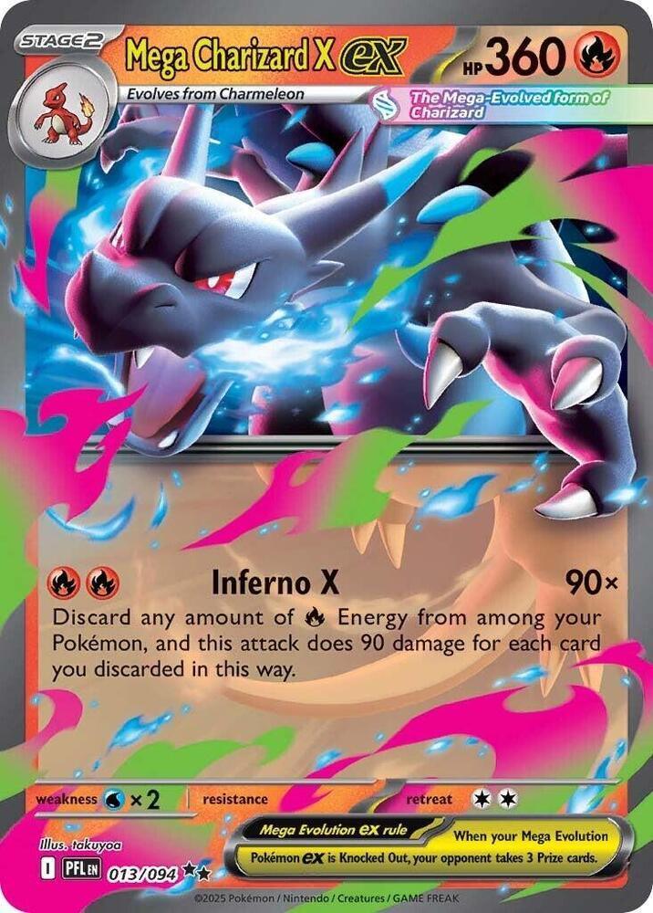 Mega Charizard X ex (013/094) – Mega Evolution: Phantasmal Flames | Shop Today