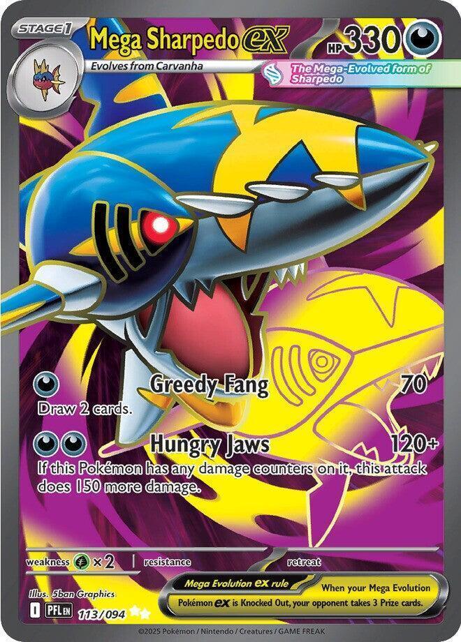 Mega Sharpedo ex (113/094) – Mega Evolution: Phantasmal Flames – Buy Now