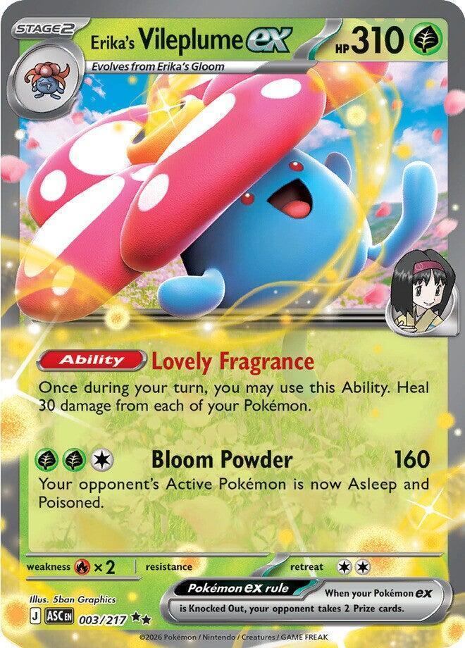 Erika's Vileplume ex (003/217) – Mega Evolution: Ascended Heroes | Order Today