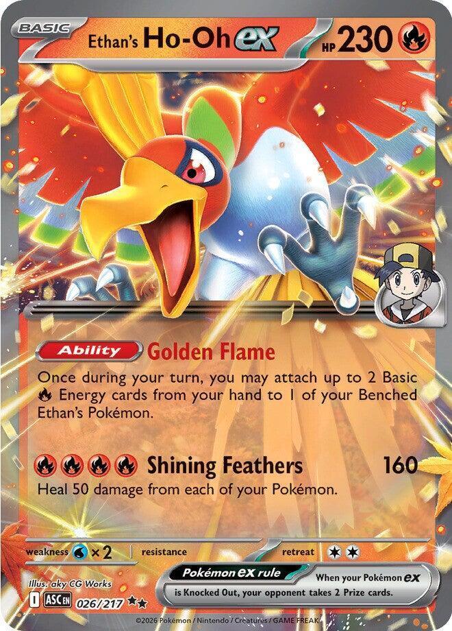 Ethan's Ho-Oh ex (026/217) – Mega Evolution: Ascended Heroes - In Stock Now