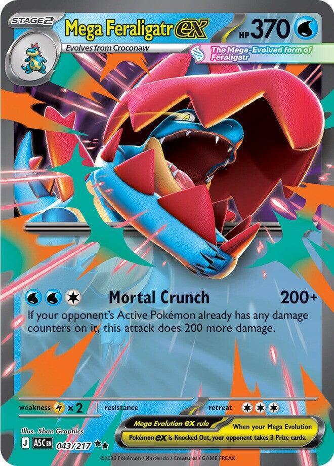 Mega Feraligatr ex (043/217) – Mega Evolution: Ascended Heroes – Buy Now