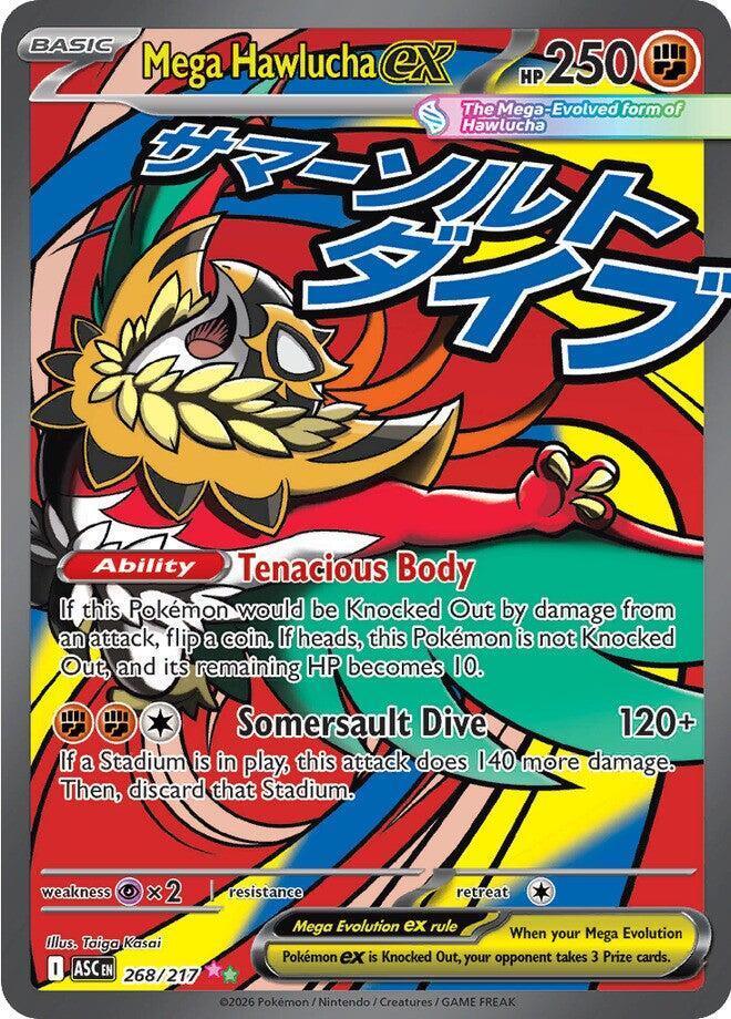 Mega Hawlucha ex (268/217) – Mega Evolution: Ascended Heroes | Buy Online