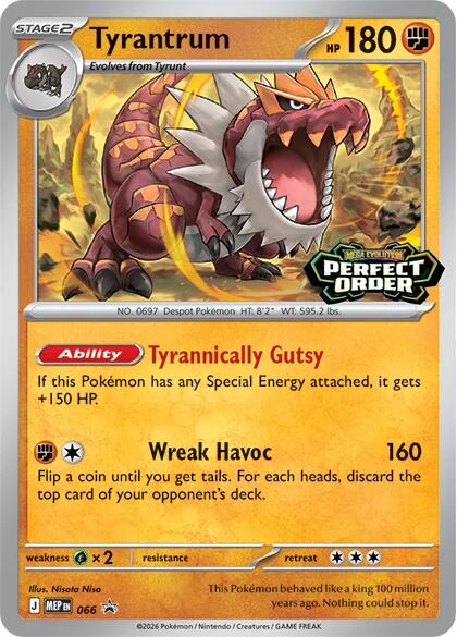 Tyrantrum (066) – Mega Evolution Promo – Buy Now