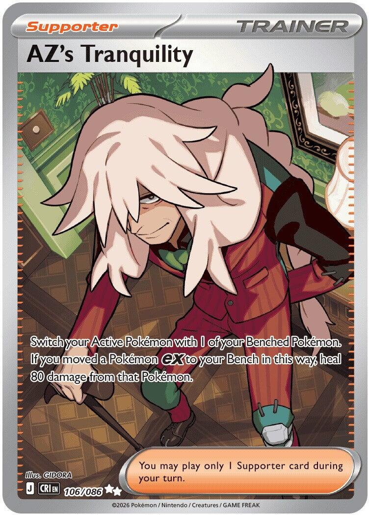 AZ's Tranquility (106/086) – Mega Evolution: Chaos Rising - Authentic Card