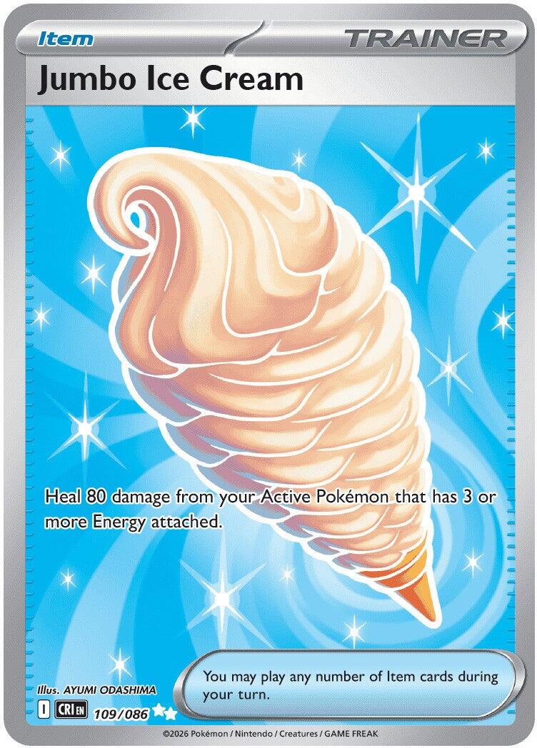 Jumbo Ice Cream (109/086) – Mega Evolution: Chaos Rising - Authentic Card