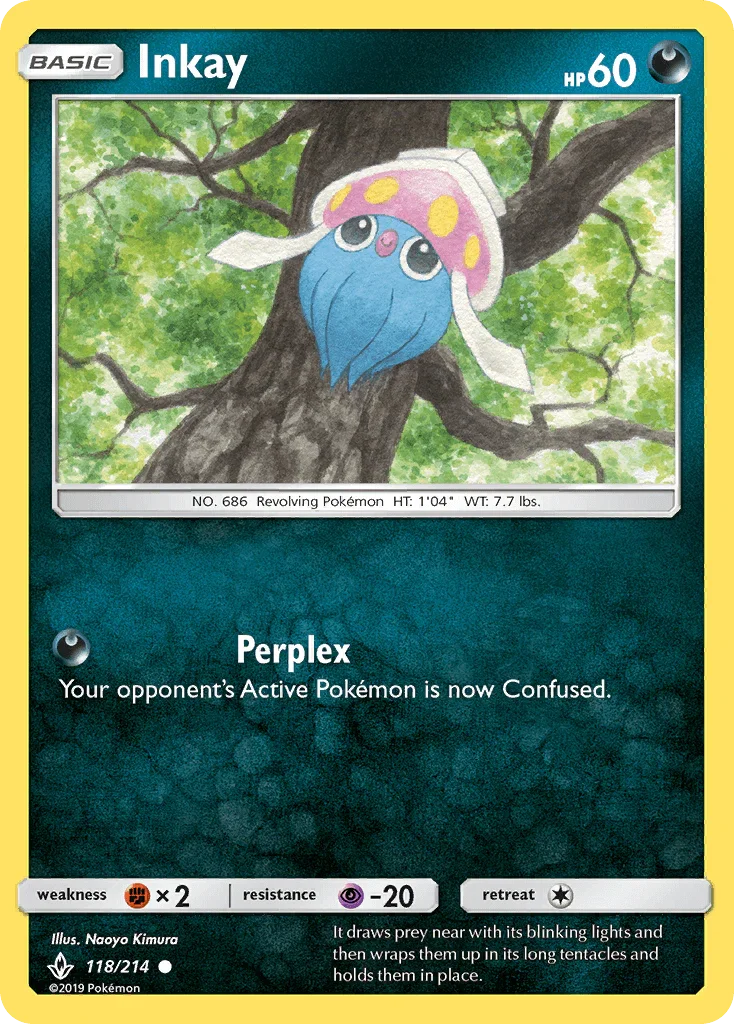 Inkay (118/214) – Sun & Moon: Unbroken Bonds | Shop Today