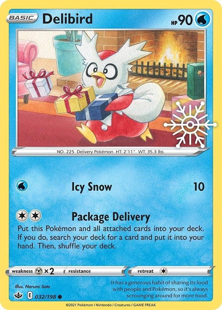 Delibird (032/198) – Sword & Shield: Chilling Reign | Fast Shipping