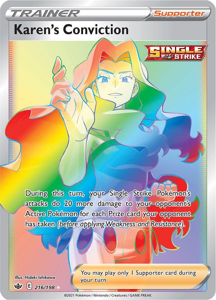 Karen's Conviction (216/198) – Sword & Shield: Chilling Reign | Shop Today