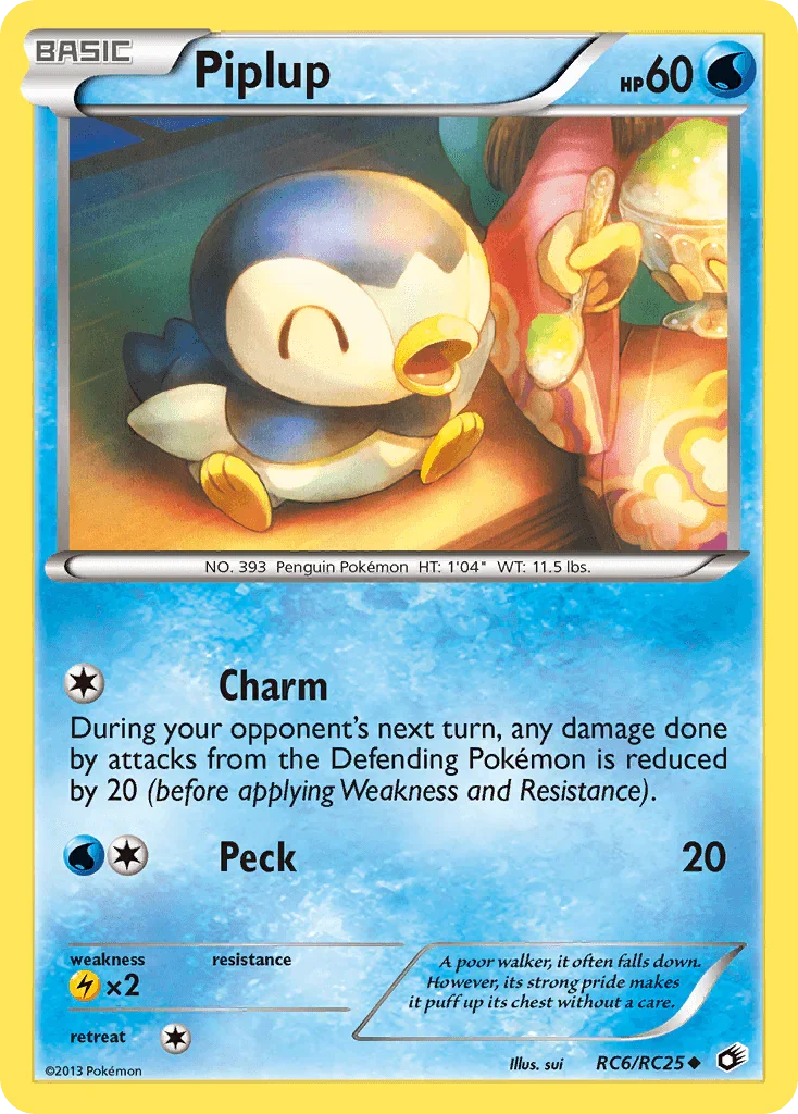 Piplup (RC6/RC25) – Black & White: Legendary Treasures | Fast Shipping