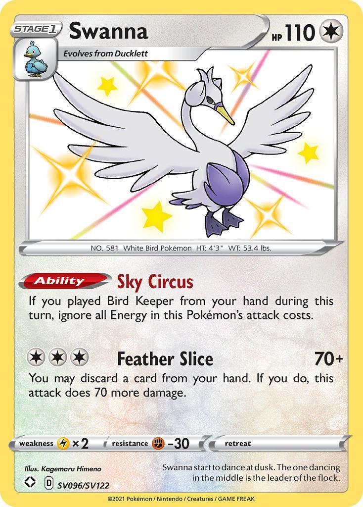 Swanna (SV096/SV122) – Sword & Shield: Shining Fates - In Stock Now