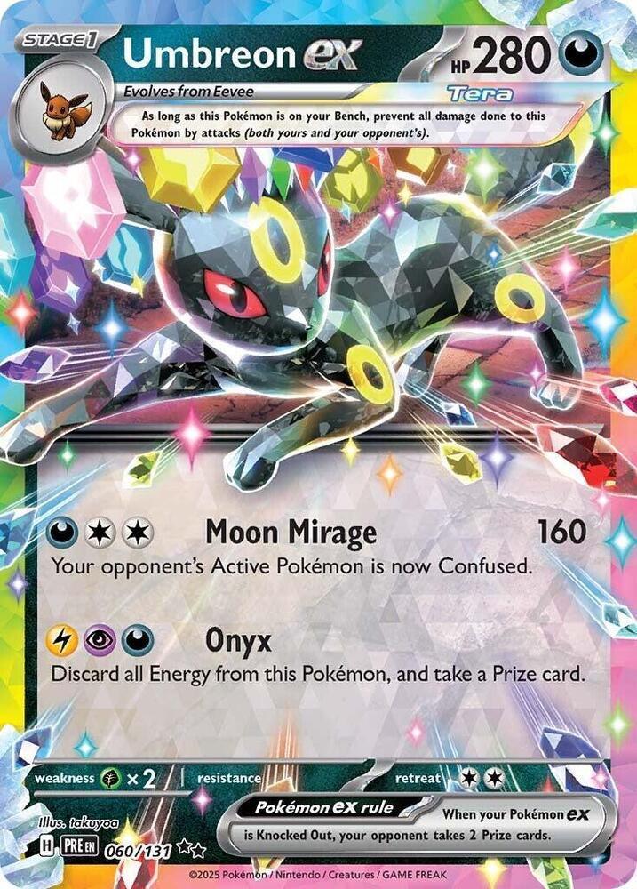 Umbreon ex (060/131) – Scarlet & Violet: Prismatic Evolutions - In Stock Now