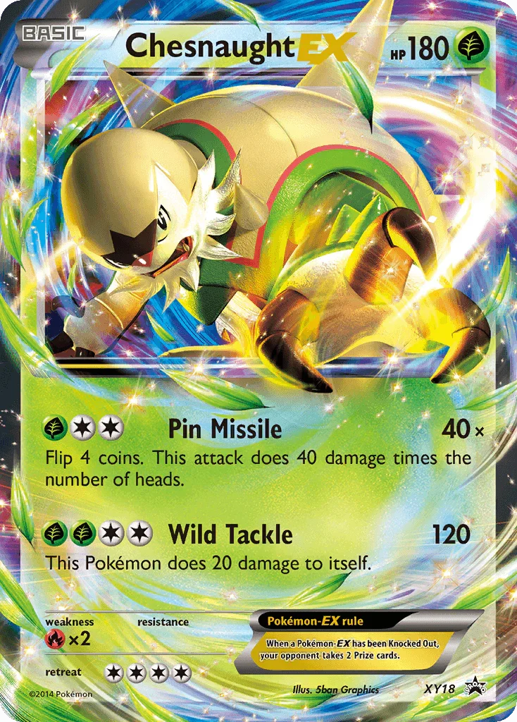 Chesnaught EX (XY18) – XY: Black Star Promos – For Sale