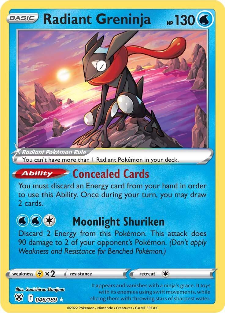 Radiant Greninja (046/189) – Sword & Shield: Astral Radiance | Buy Online