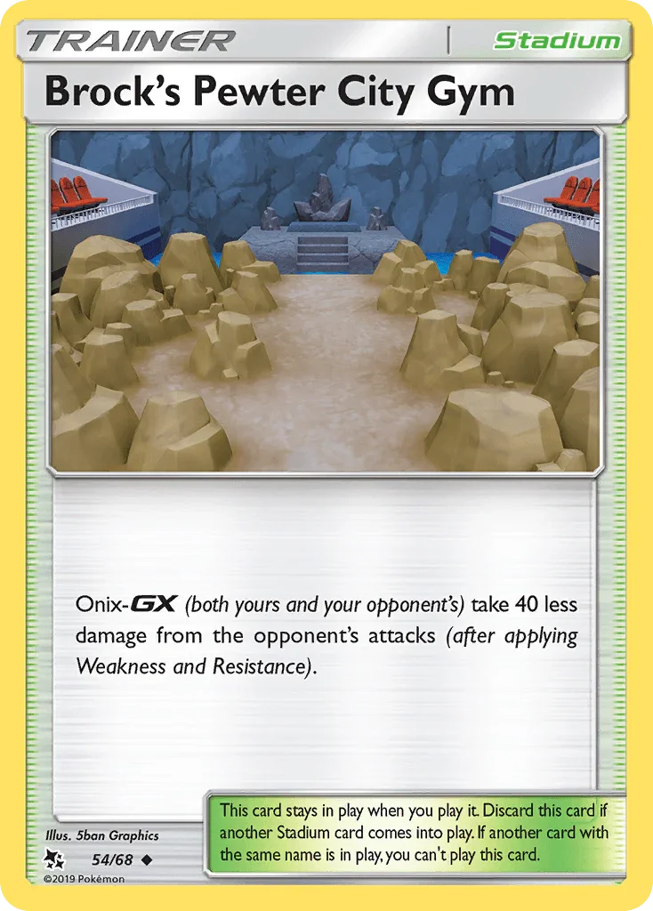 Brock's Pewter City Gym (54/68) – Sun & Moon: Hidden Fates - Shop Now