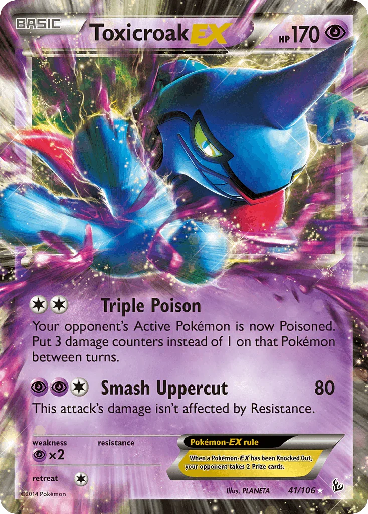 Toxicroak EX (41/106) – XY: Flashfire | Buy Online