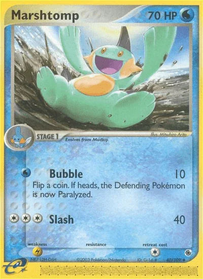 Marshtomp (40/109) – EX: Ruby & Sapphire | Fast Shipping