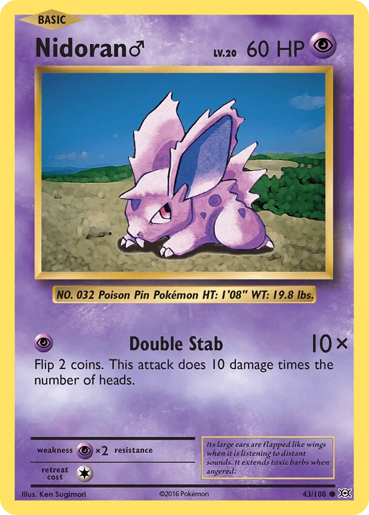 Nidoran (43/108) – XY: Evolutions | Fast Shipping