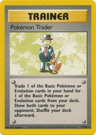 Pokemon Trader (77/102) – Base Set Unlimited | Shop Today