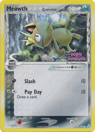 Meowth (71/110) – EX: Holon Phantoms – For Sale