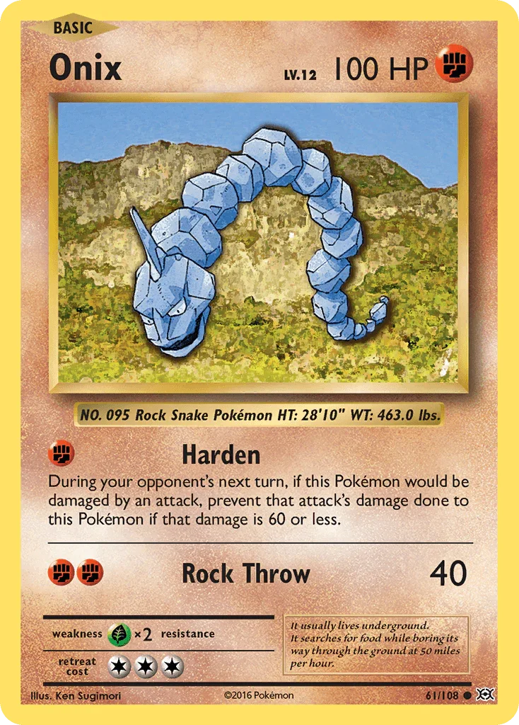 Onix (61/108) – XY: Evolutions | Shop Today