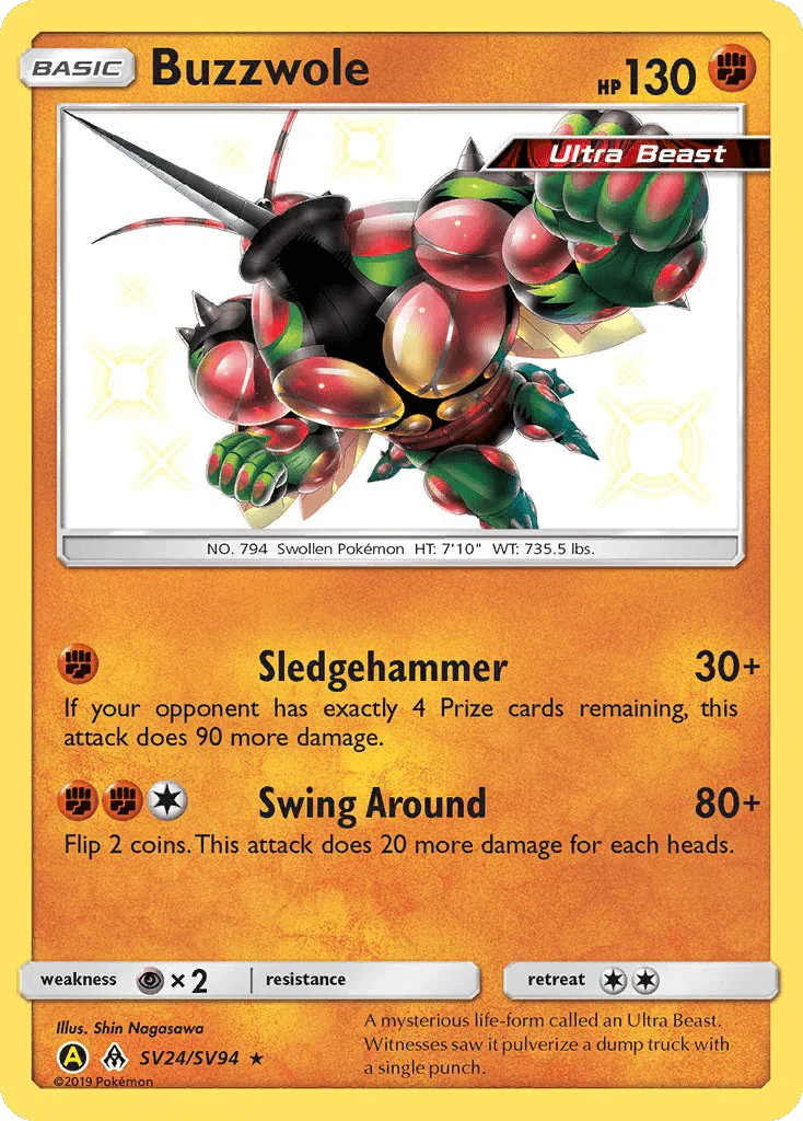 Buzzwole (SV24/SV94) – Sun & Moon: Hidden Fates - Shiny Vault | Shop Today