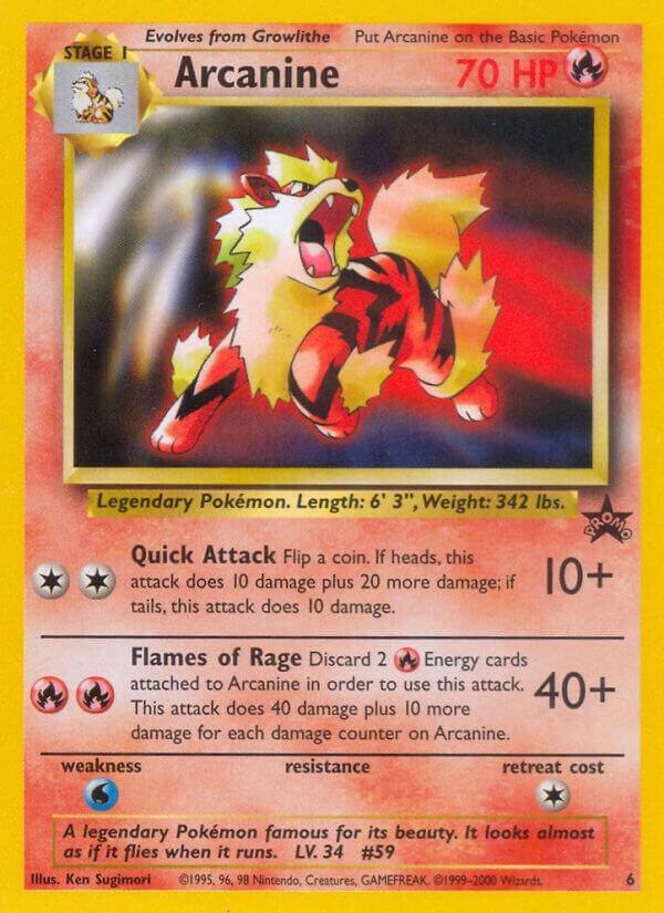 Arcanine (6) – Wizards of the Coast: Black Star Promos – Buy Now