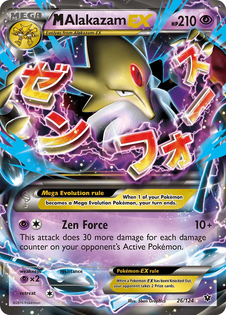 M Alakazam EX (26/124) – XY: Fates Collide | Buy Online