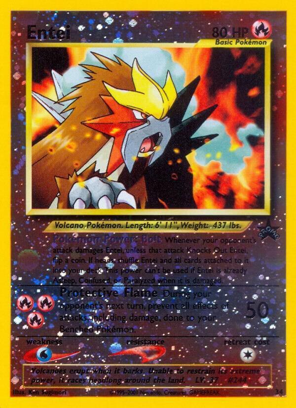 Entei (34) – Wizards of the Coast: Black Star Promos | Fast Shipping
