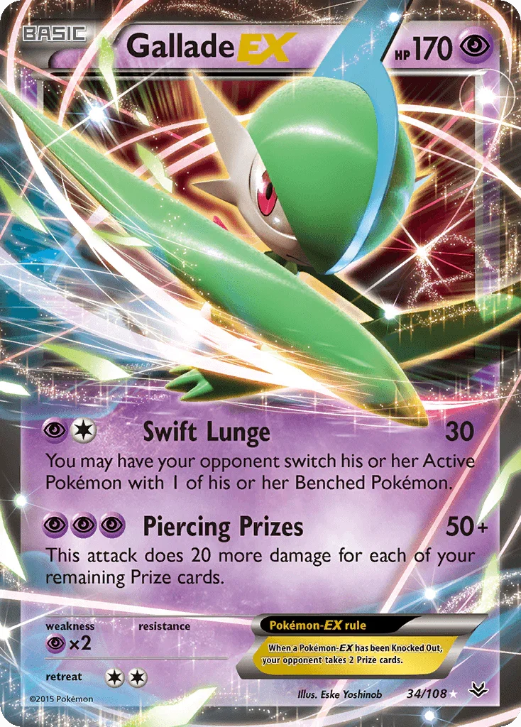 Gallade EX (34/108) – XY: Roaring Skies – For Sale