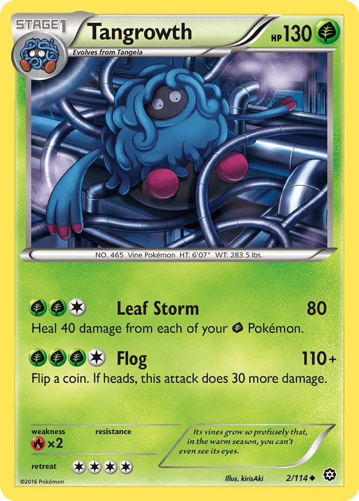 Tangrowth (2/114) – XY: Steam Siege | Fast Shipping