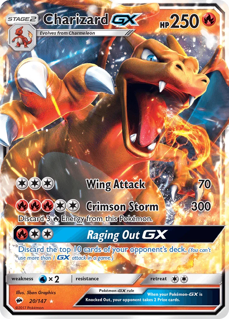 Charizard GX (20/147) – Sun & Moon: Burning Shadows | Order Today