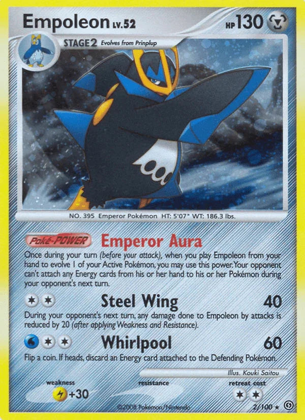 Empoleon (2/100) – Diamond & Pearl: Stormfront - Authentic Card