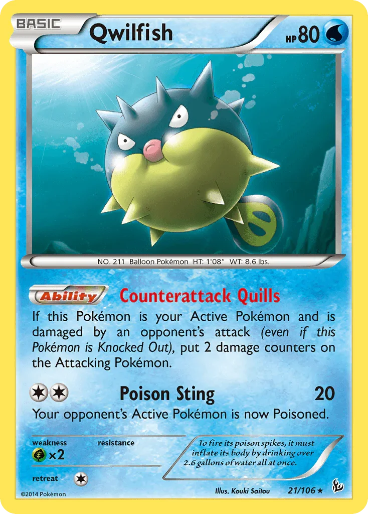Qwilfish (21/106) – XY: Flashfire – Buy Now