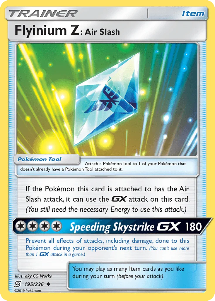 Flyinium Z: Air Slash (195/236) – Sun & Moon: Unified Minds – Buy Now