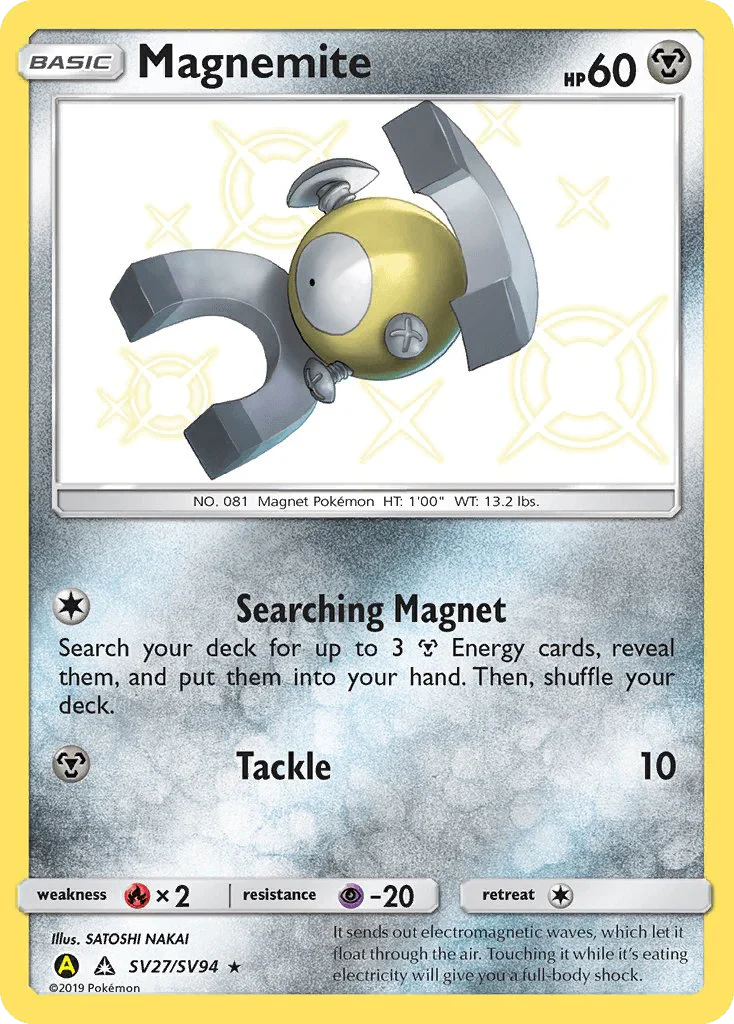 Magnemite (SV27/SV94) – Sun & Moon: Hidden Fates - Shiny Vault | Shop Today