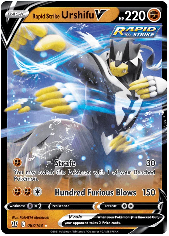 Rapid Strike Urshifu V (087/163) – Sword & Shield: Battle Styles - Authentic Card