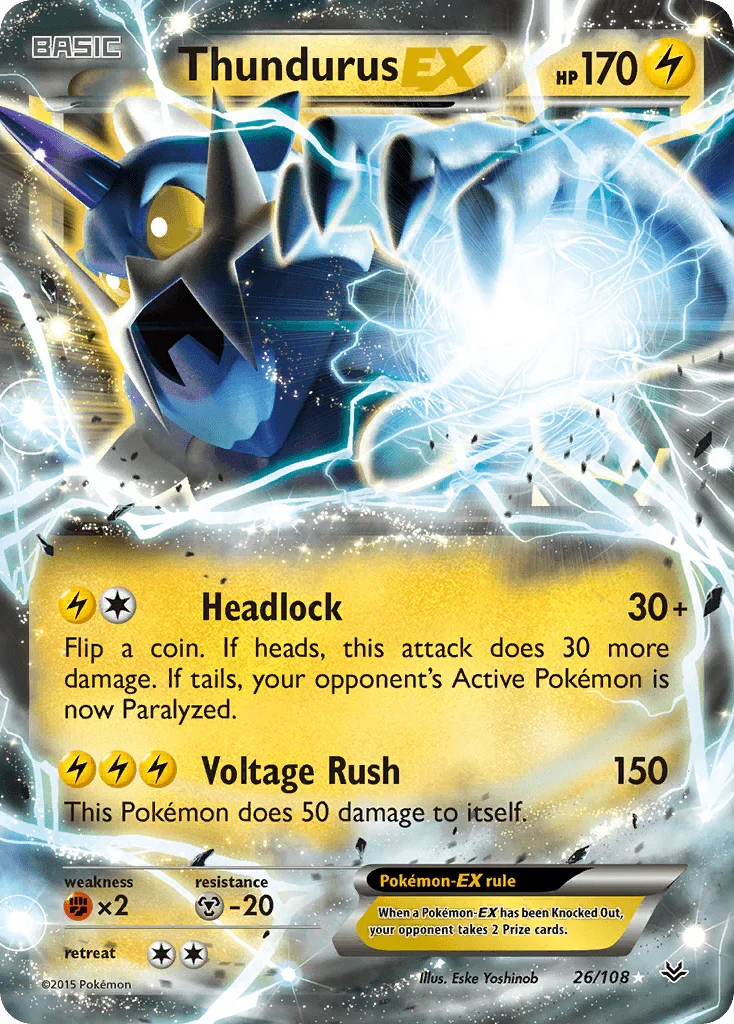 Thundurus EX (26/108) – XY: Roaring Skies | Shop Today