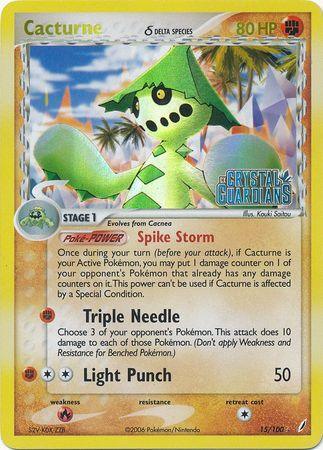 Cacturne (15/100) – EX: Crystal Guardians | Fast Shipping