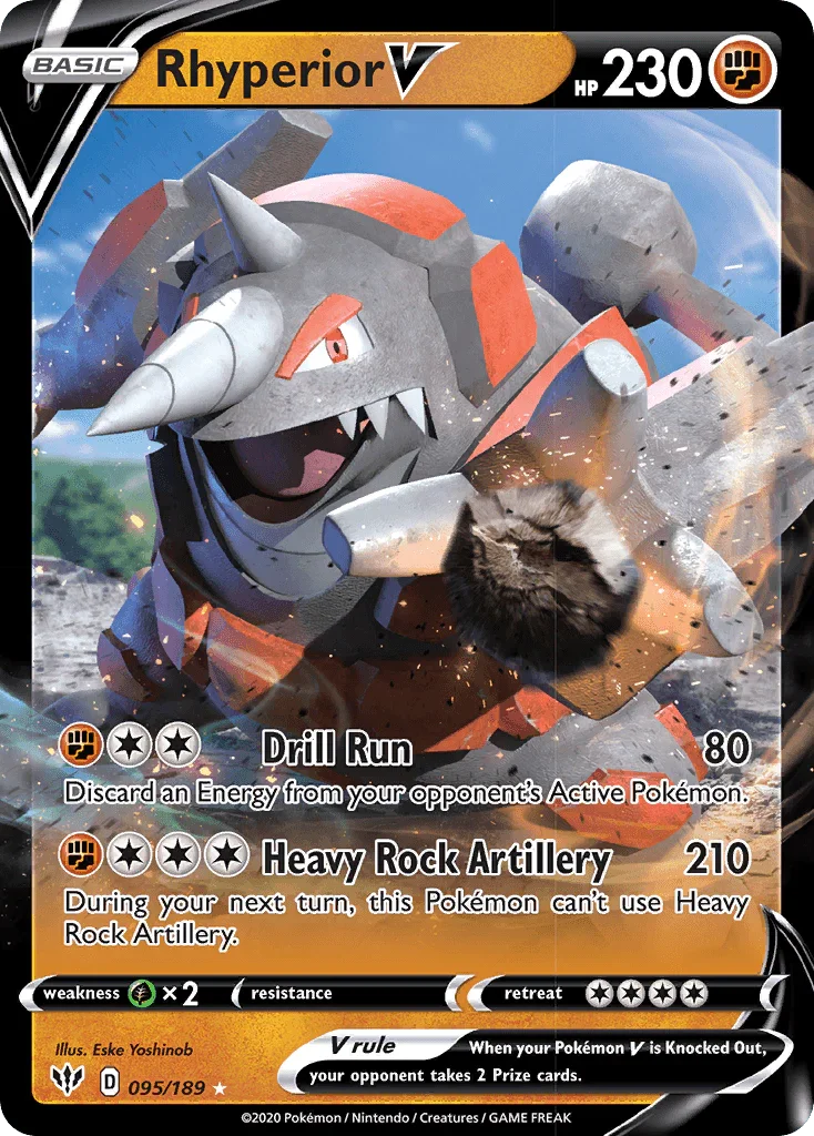 Rhyperior V (095/189) – Sword & Shield: Darkness Ablaze | Order Today