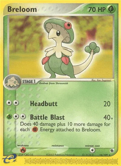 Breloom (16/109) – EX: Ruby & Sapphire | Order Today