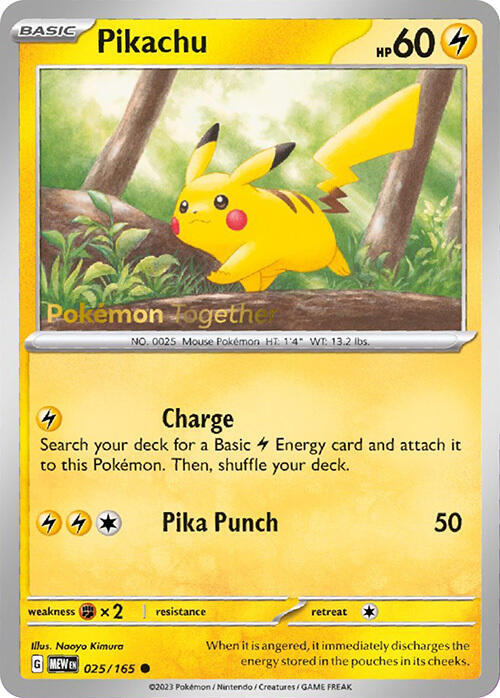 Pikachu (025/165) – Scarlet & Violet: 151 | Order Today