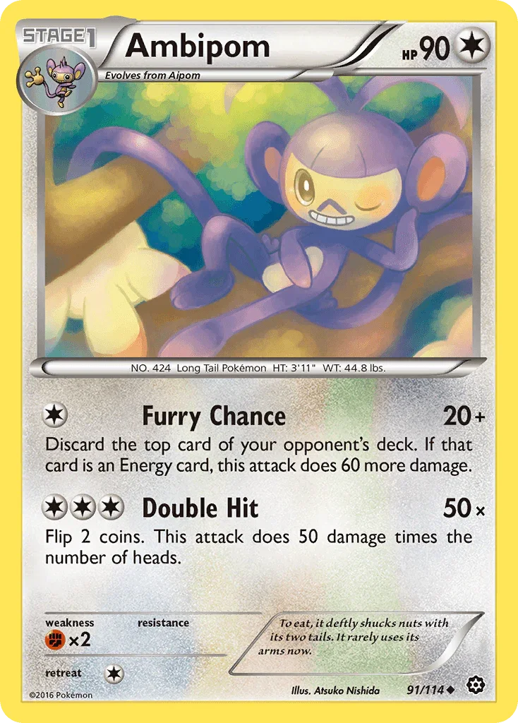 Ambipom (91/114) – XY: Steam Siege | Order Now