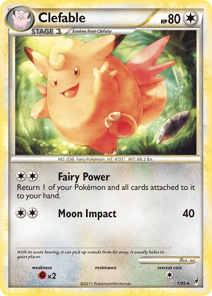 Clefable (1/95) – HeartGold & SoulSilver: Call of Legends – For Sale