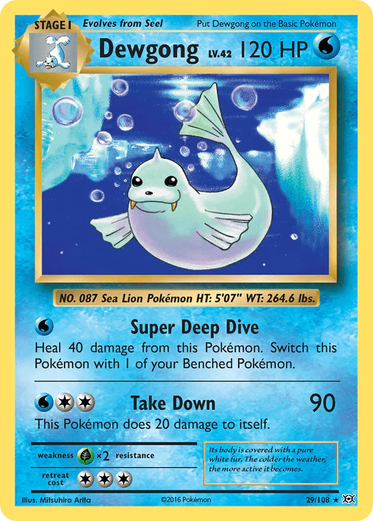 Dewgong (29/108) – XY: Evolutions - In Stock Now