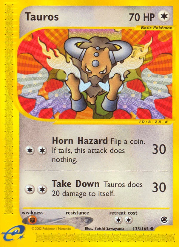 Tauros (133/165) – Expedition: Base Set – Buy Now