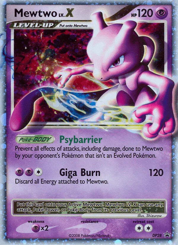 Mewtwo LV.X (DP28) – Diamond & Pearl: Black Star Promos – For Sale