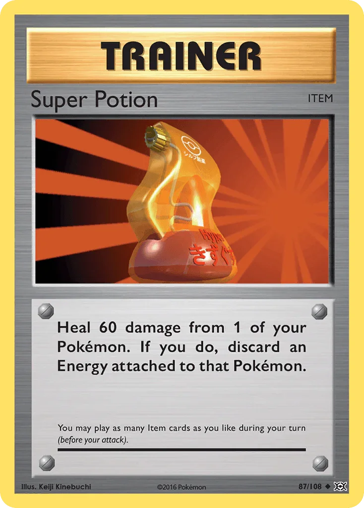 Super Potion (87/108) – XY: Evolutions - Authentic Card